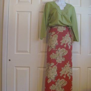 Bass top and Evan Picone skirt